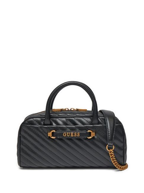 GUESS SELA BOX Topcase acolchado con correa para el hombro NEGRO - Bolsos Mujer