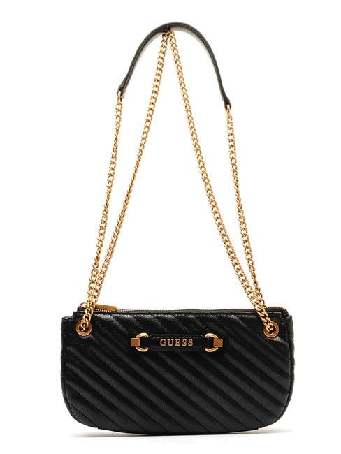 GUESS SELA Bolso de hombro acolchado NEGRO - Bolsos Mujer