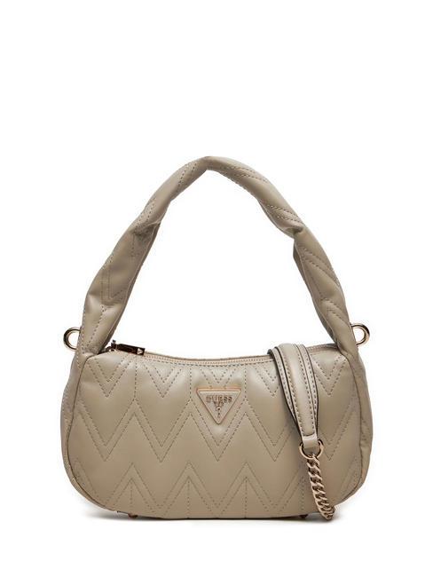 GUESS EDA Bolso bandolera pequeño gris pardo - Bolsos Mujer