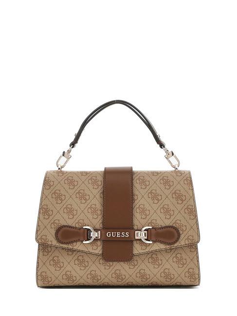 GUESS NOLANA Bolso tipo carpeta con bandolera logotipo de café con leche / marrón - Bolsos Mujer