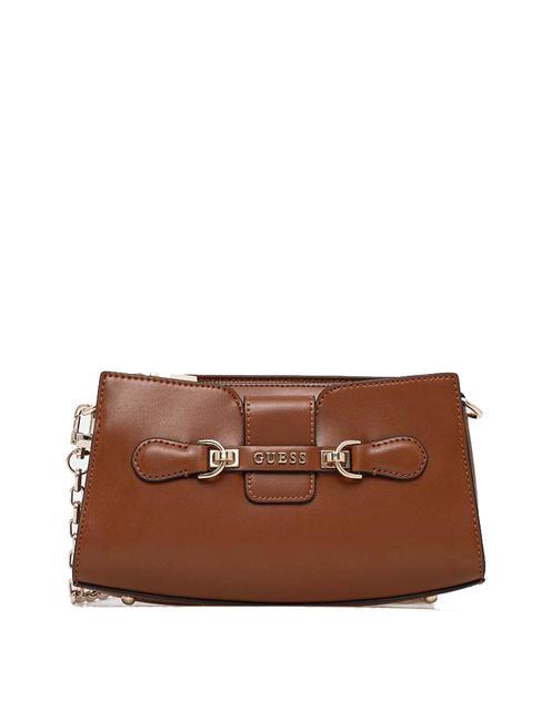 GUESS NOLANA Bolso bandolera pequeño COGNAC - Bolsos Mujer