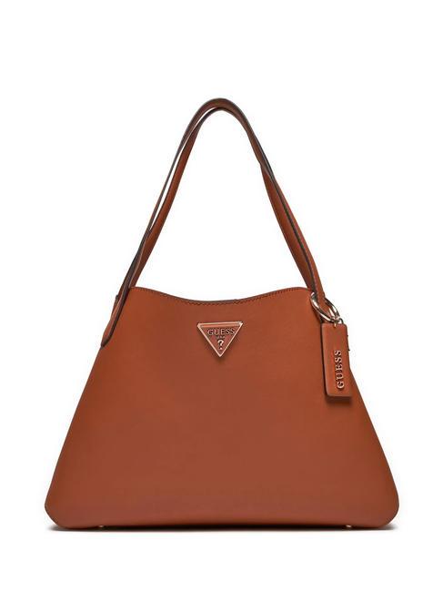 GUESS SORA Bolso de hombro COGNAC - Bolsos Mujer