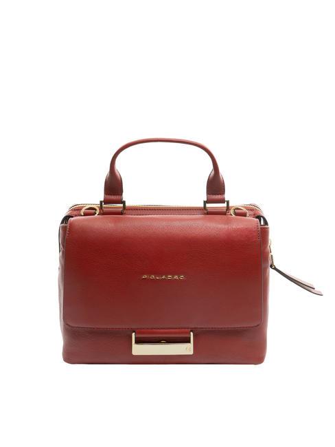 PIQUADRO W99 Bolso maletín de piel ROJO - Bolsos Mujer