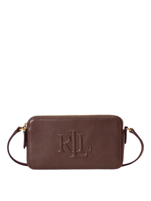 RALPH LAUREN WITLEY Cartera de mano con bandolera caoba oscura - Bolsos Mujer