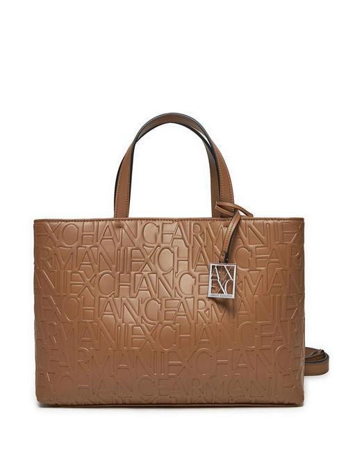 ARMANI EXCHANGE LOGO EMBOSSED Comprador de mano, con bandolera pisco oscuro - Bolsos Mujer