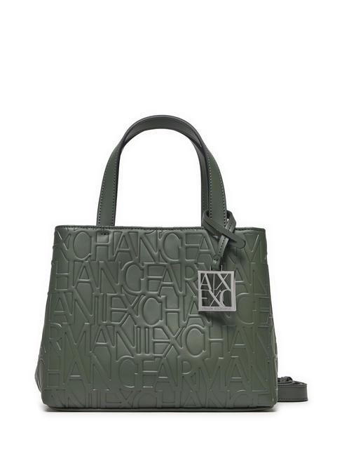 ARMANI EXCHANGE LOGO EMBOSSED Bolsito de mano, con bandolera ajenjo - Bolsos Mujer