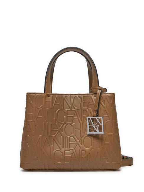 ARMANI EXCHANGE LOGO EMBOSSED Bolsito de mano, con bandolera pisco oscuro - Bolsos Mujer