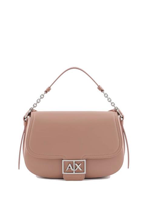 ARMANI EXCHANGE A|X BUCKLE bolso de hombro tipo sillín ponche de leche - Bolsos Mujer