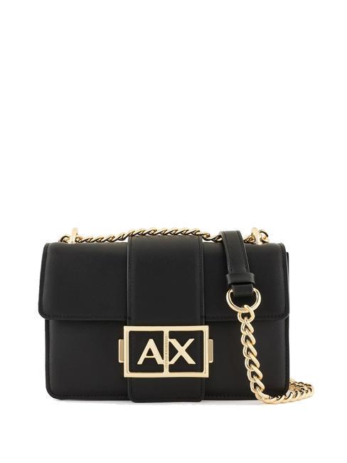 ARMANI EXCHANGE A|X BUCKLE Mini bolso con solapa para el hombro negro - Bolsos Mujer