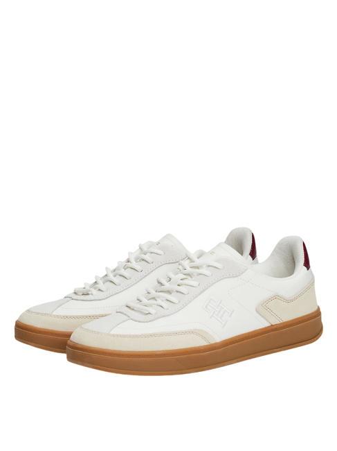 TOMMY HILFIGER HERITAGE COURT Zapatillas de piel  Beige clásico - Zapatos Mujer