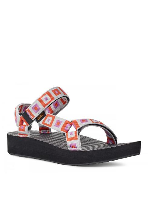 TEVA MIDFORM UNIVERSAL  Sandalia explorar cuadrados retro - Zapatos Mujer