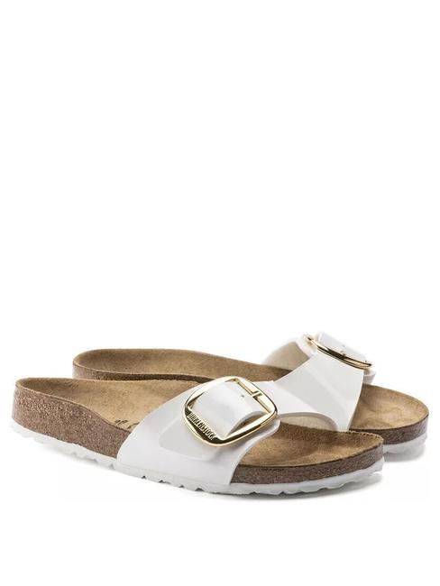 BIRKENSTOCK MADRID  Zapatillas blanco patente - Zapatos Mujer