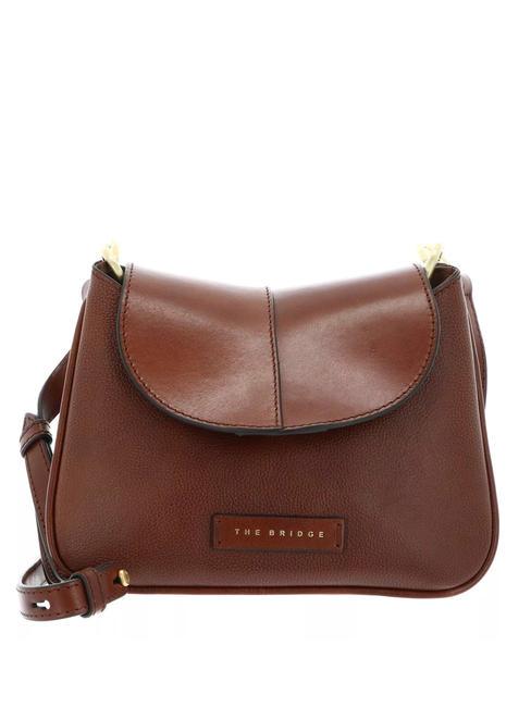 THE BRIDGE ELISABETTA  Bolso bandolera, en piel. BROWN - Bolsos Mujer