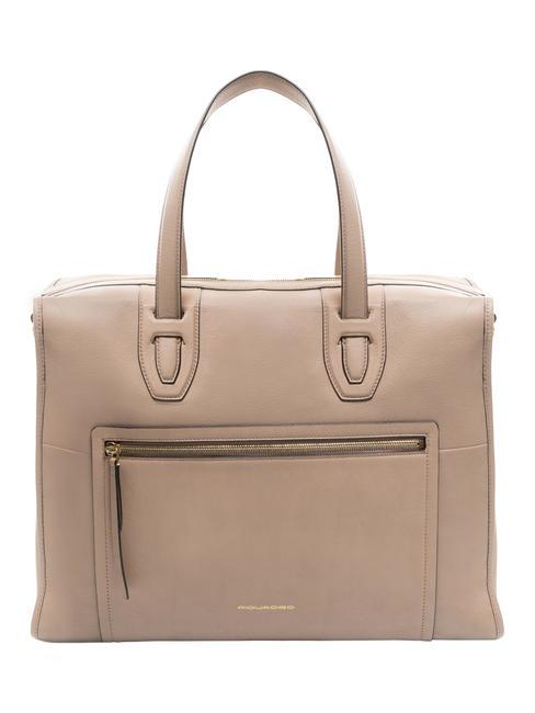 PIQUADRO W104 bolso de cuero BEIGE - Bolsos Mujer