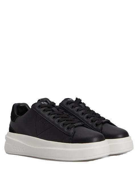 GUESS ELBINA Zapatillas de piel NEGRO - Zapatos Mujer