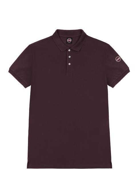 COLMAR MONDAY Polo elástico de manga corta chocolate - camisa polo