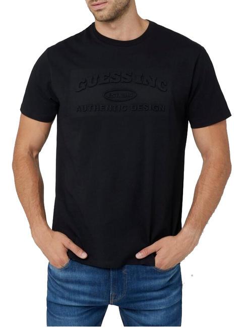 GUESS CLUB LOGO Camiseta con logo en relieve jetbla - camiseta