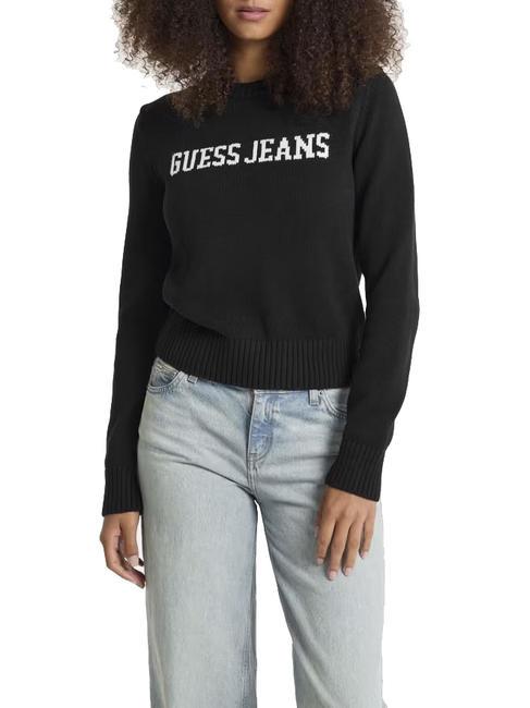 GUESS JEANS INTARSIA  Jersey de algodón jetbla - Suéteres de mujer