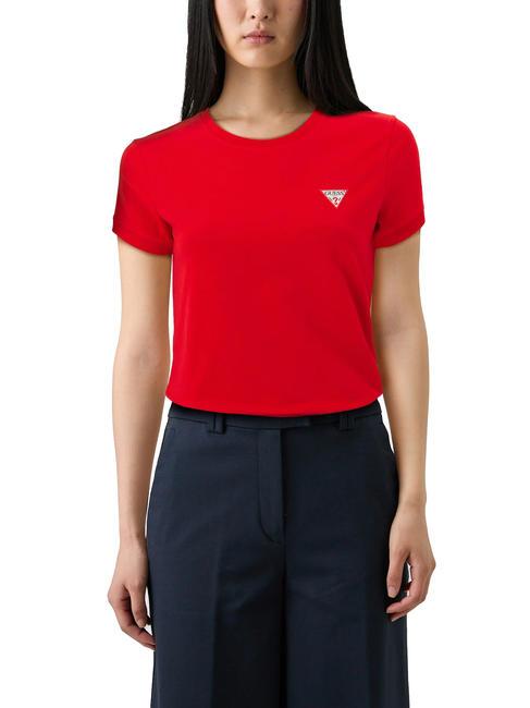 GUESS MINI TRIANGLE Camiseta slim fit delicioso rojo - camiseta