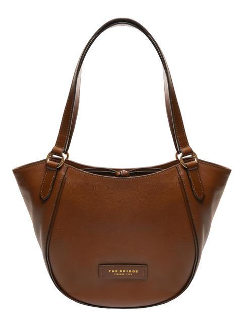 THE BRIDGE DOMITILLA  Shopper de hombro, en piel. BROWN - Bolsos Mujer