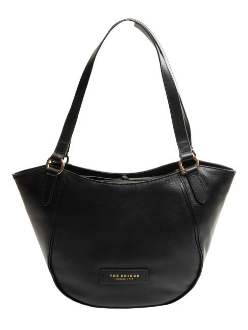 THE BRIDGE DOMITILLA  Shopper de hombro, en piel. Oro negro - Bolsos Mujer