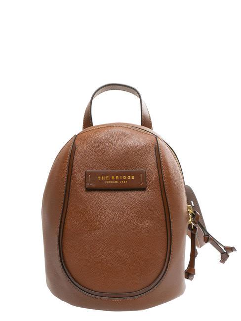 THE BRIDGE DOMITILLA Mochila de cuero BROWN - Bolsos Mujer