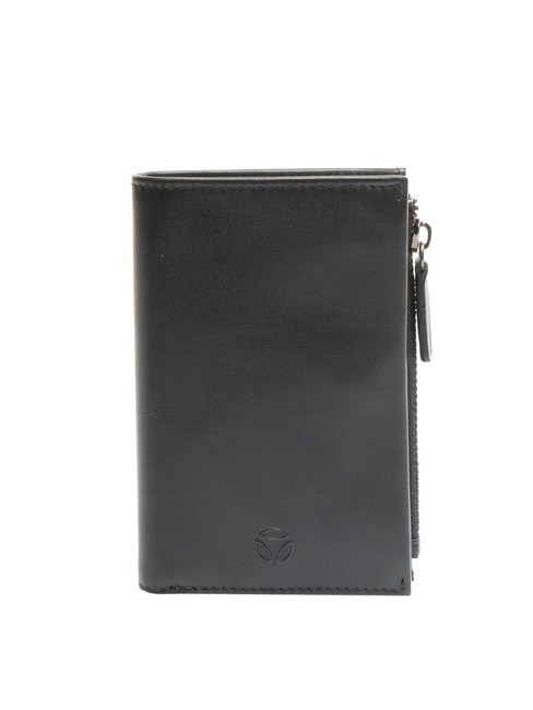 MOMO DESIGN LOGO EMBOSSED Cartera plana de piel negro - Carteras Hombre