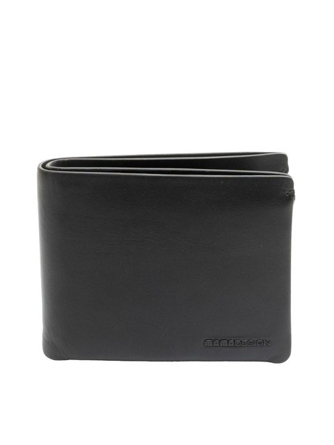 MOMO DESIGN BICOLOR Cartera de piel con clip para billetes negro Negro - Carteras Hombre