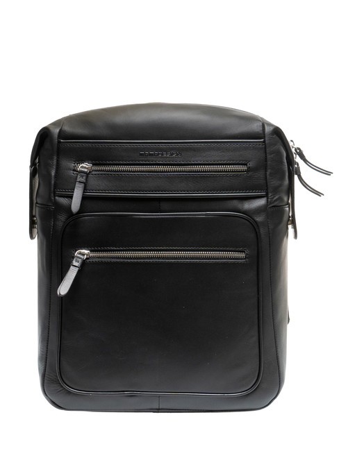 MOMO DESIGN BICOLOR Mochila de piel para portátil de 15,6" negro Negro - Mochilas para portátil