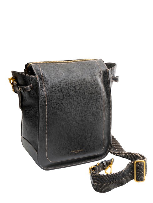 GIANNI CHIARINI OLLY Bolso de piel con bandolera negro - Bolsos Mujer