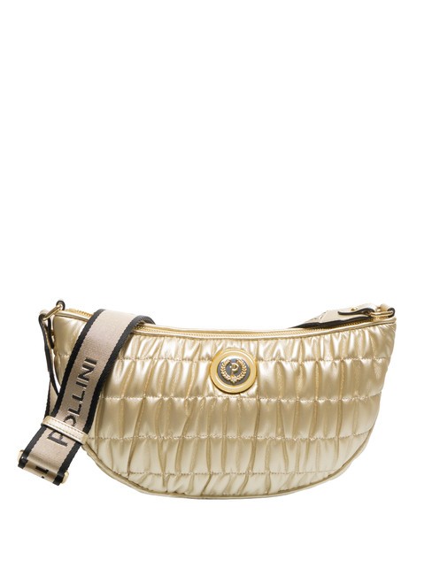 POLLINI WRINKY Bolso bandolera grabado platino - Bolsos Mujer