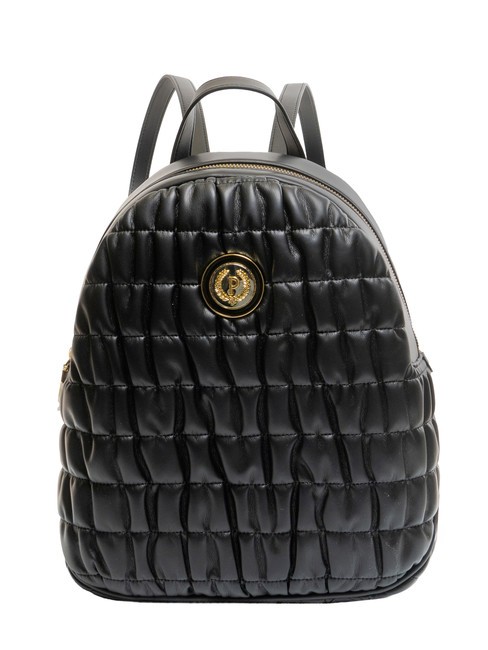 POLLINI WRINKY QUILT SOSFT Mochila con relieve negro - Bolsos Mujer