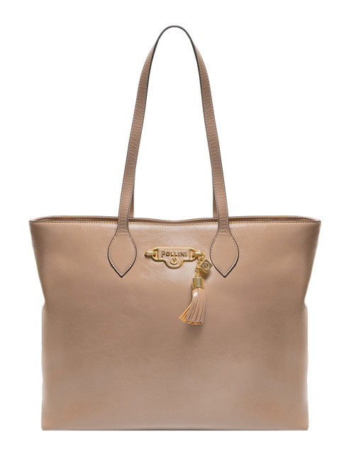 POLLINI LADY BRAVE Bolso shopper con borla natural - Bolsos Mujer