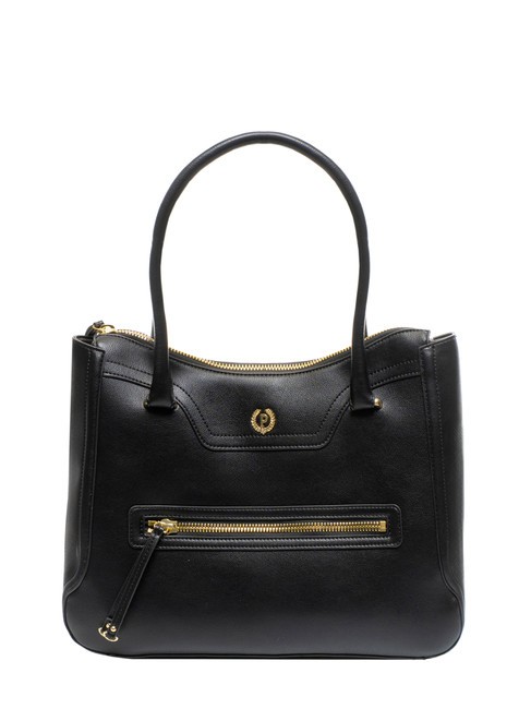 POLLINI ZIPPER Bolso de mano con bandolera negro - Bolsos Mujer