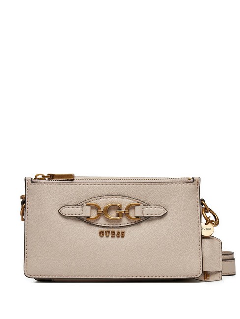 GUESS MALVA STATUS Mini bolso de hombro almendra - Bolsos Mujer