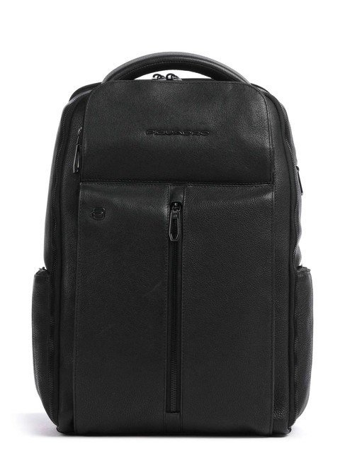 PIQUADRO HEDLEY Mochila de cuero para portátil de 14" negro - Mochilas para portátil