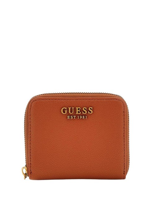 GUESS MALVA  Cartera pequeña con cremallera ámbar - Carteras Mujer