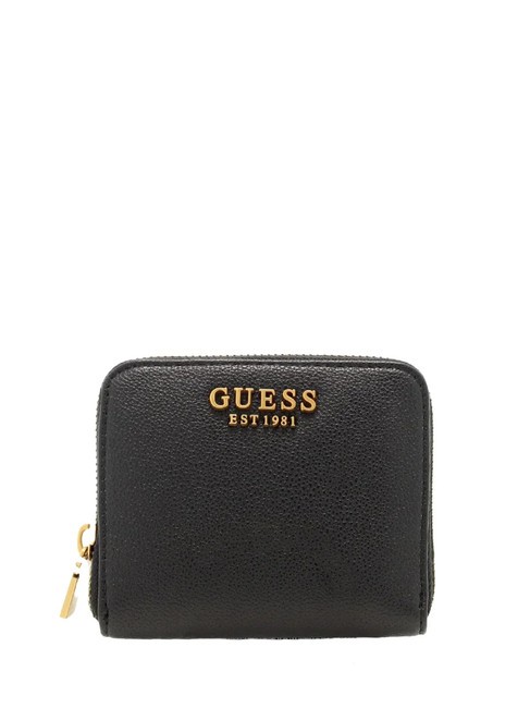 GUESS MALVA  Cartera pequeña con cremallera NEGRO - Carteras Mujer