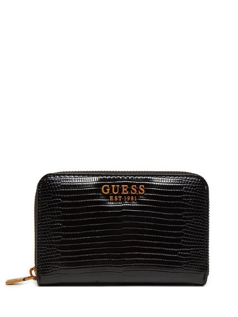 GUESS ECO ALI  Cartera con estampado de reptil NEGRO - Carteras Mujer