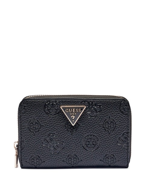 GUESS CRESIDIA  Cartera mediana con cremallera NEGRO - Carteras Mujer