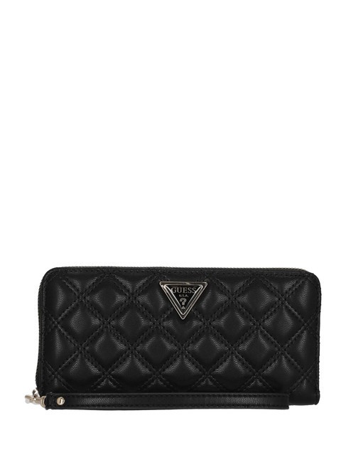 GUESS GIULLY Cartera con cremallera alrededor y puño NEGRO - Carteras Mujer