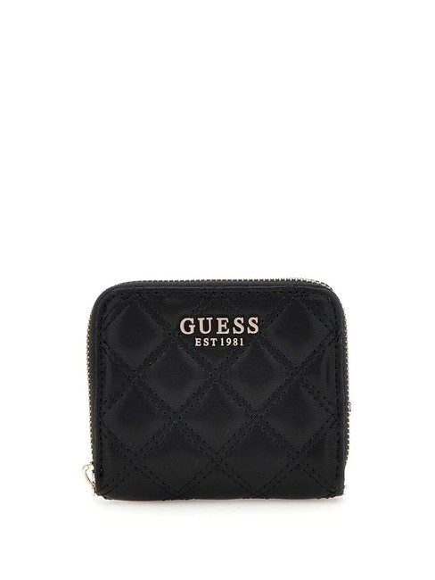 GUESS GIULLY  Cartera mini con cremallera NEGRO - Carteras Mujer