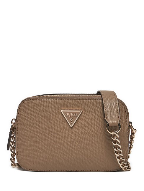 GUESS NOELLE Mini bolso para cámara con bandolera marrón oscuro - Bolsos Mujer