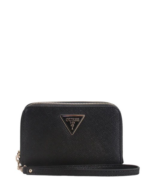 GUESS LAUREL Cartera mediana con cremallera NEGRO - Carteras Mujer