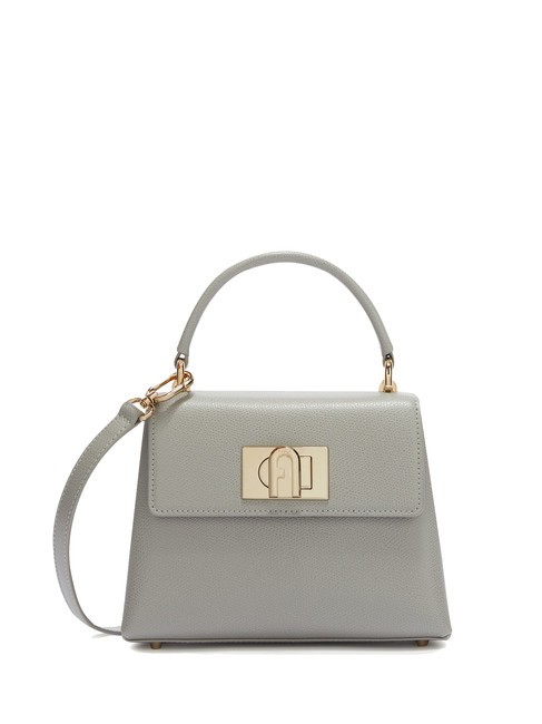 FURLA 1927 Bolso de mano, con bandolera, en piel ceniza - Bolsos Mujer