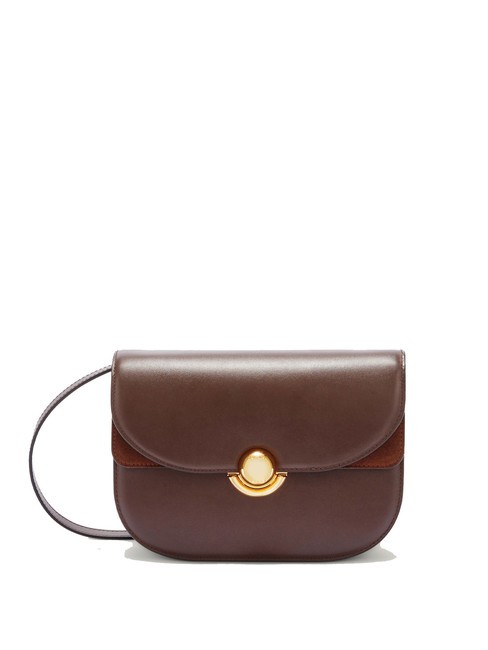 FURLA SFERA Bolso de piel con solapa chocolate - Bolsos Mujer