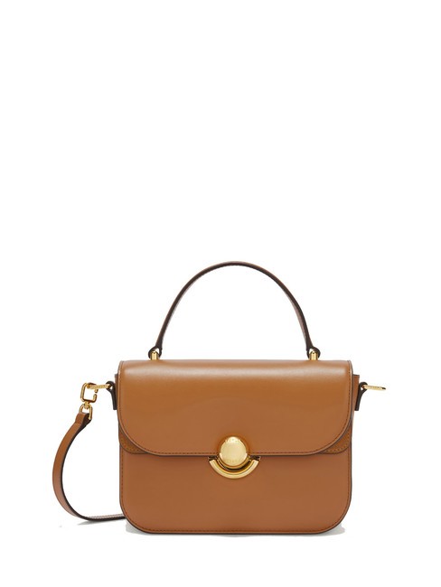 FURLA SFERA Bolso maletín de piel con bandolera brandy - Bolsos Mujer