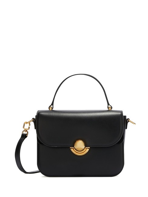 FURLA SFERA Bolso maletín de piel con bandolera negro - Bolsos Mujer