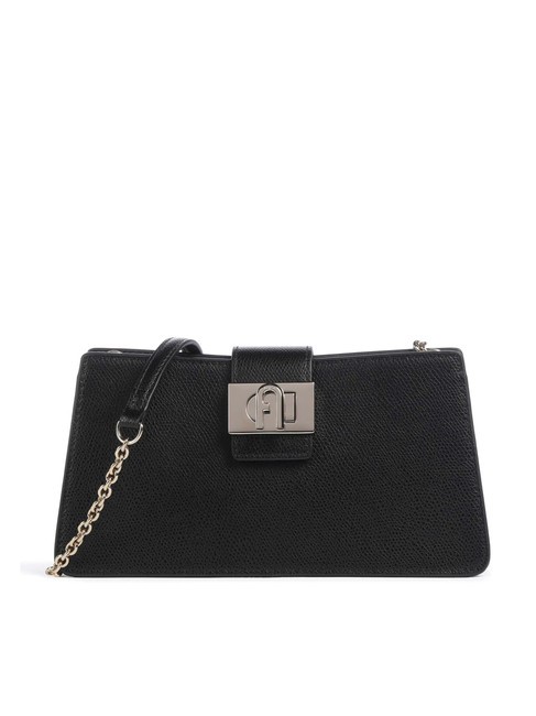 FURLA 1927 Bolso bandolera pequeño de piel negro - Bolsos Mujer