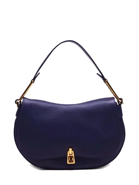 COCCINELLE MAGIE SOFT Bolso bandolera de piel con bandolera azul real - Bolsos Mujer